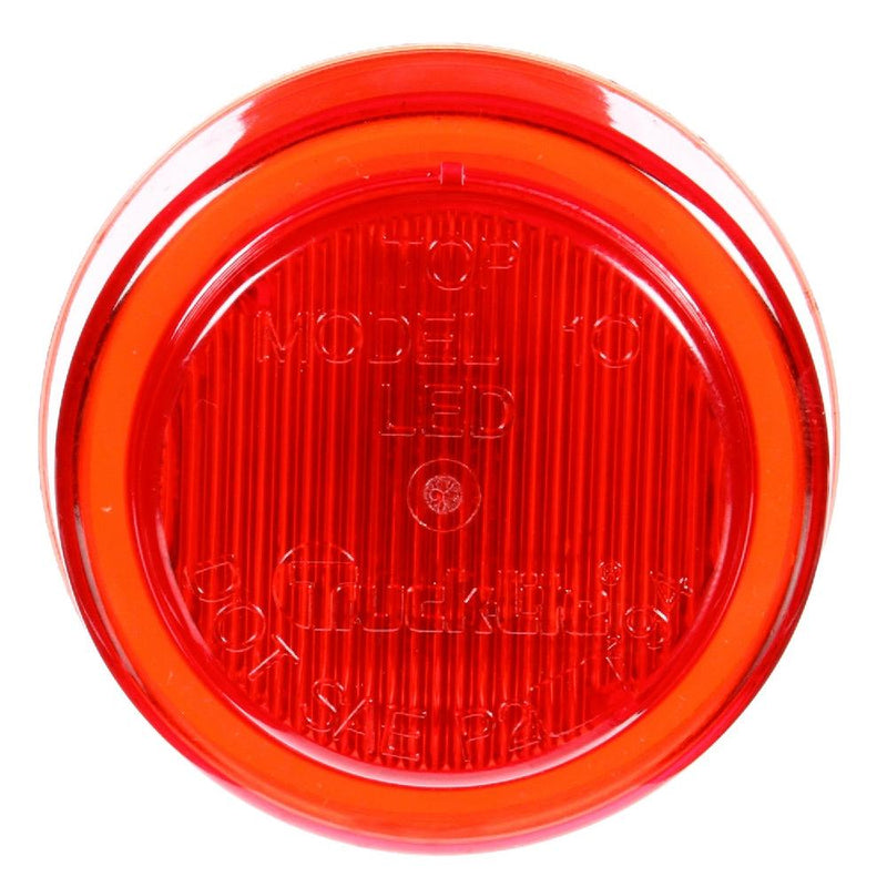 10 Series Red 2.5" Round Marker Clearance Light, Fit 'N Forget M/C & Grommet Mount | Truck-Lite 10250R