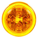 10 Series Low Profile Yellow LED 2.5" Round Marker Clearance Light, PL-10 & Grommet Mount | Truck-Lite 10286Y
