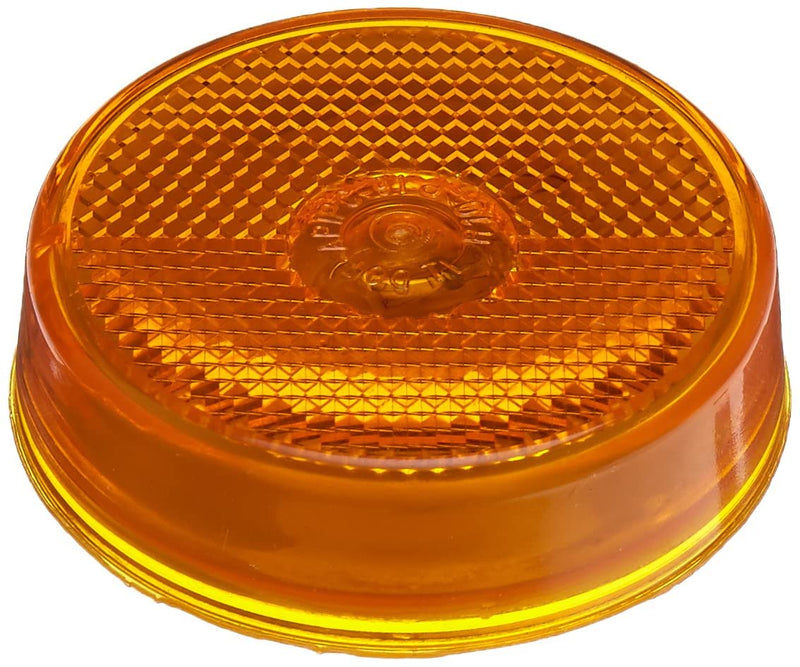 Signal-Stat LED Yellow Round 12-LED Marker Clearance Light, P-10 Connection and Grommet Mount | Truck-Lite 1050A3