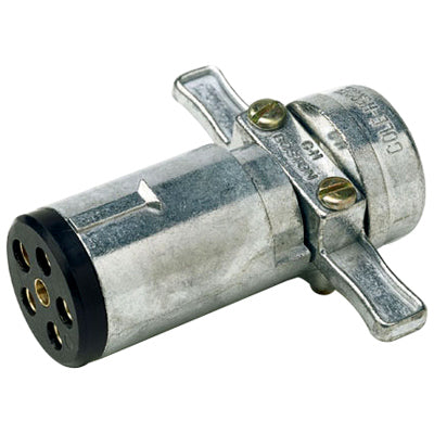 6-Pole Round Plug Trailer Connector Assembly | 1236BX Cole Hersee