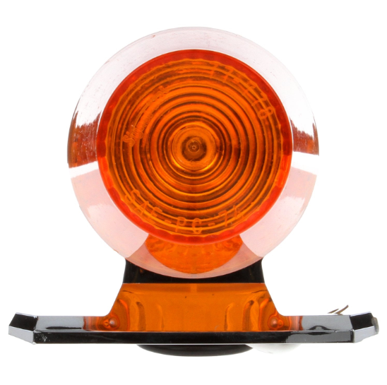 Signal-Stat Yellow Incandescent 2.5" Round Marker Clearance Light, Hardwired/Stripped End & 2 Screw Mount | Truck-Lite 1319A
