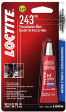 Threadlocker 243 Blue - Medium Strength Primerless | Loctite 1330799