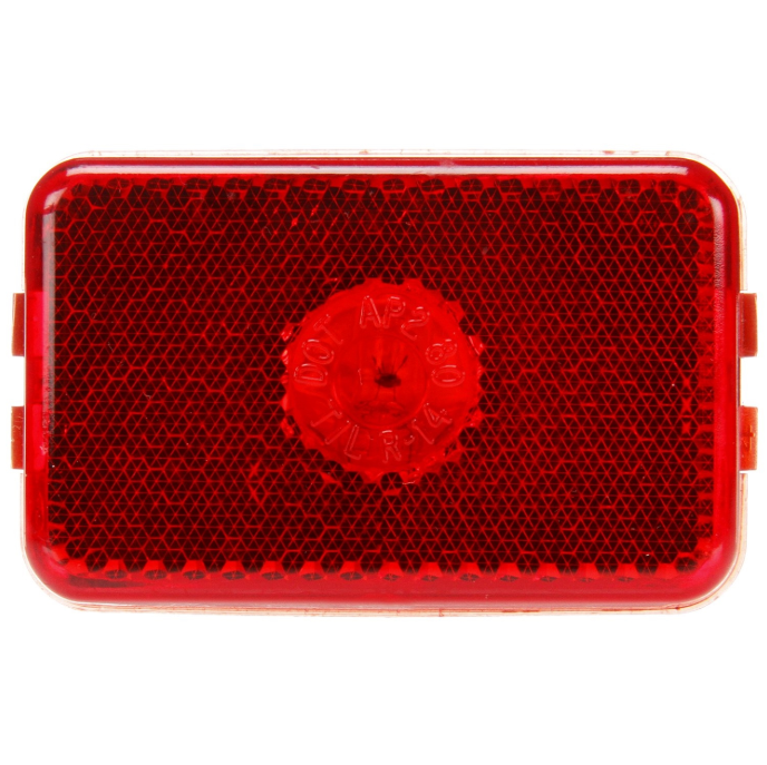 14 Series Incandescent 2"x3" Red Rectangular Marker Clearance Light, PL-10 & Grommet Mount | Truck-Lite 14200R