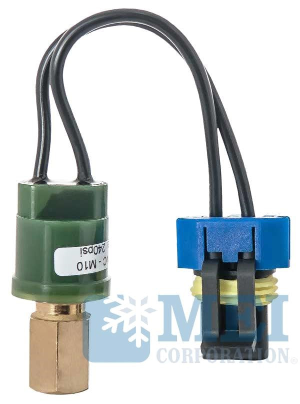Kenworth High Pressure Switch w/ 2 Bare Wires, Female M10-1.25 | MEI/Air Source 1459