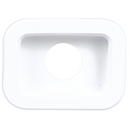 14 Series 2" X 3" Rectangular White PVC Grommet Mount with Open Back | Truck-Lite 14700