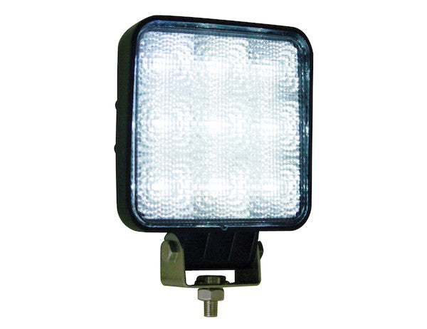 5" Wide Square Clear LED Flood Light for Work Trucks, Salt Spreaders, Utility Trucks, ATVs and Other Off-road Vehicles | 1492119 Buyers Products