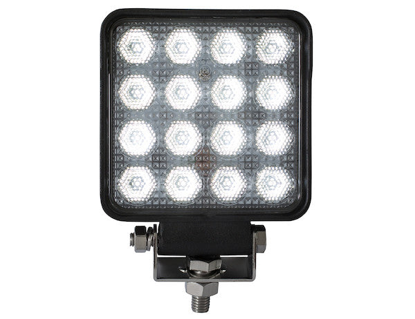 Ultra Bright 4.5" Square LED Flood Light for Work Trucks, Salt Spreaders, Utility Vehicles, ATVs and Other Off-road Vehicles | 1492128 Buyers Products