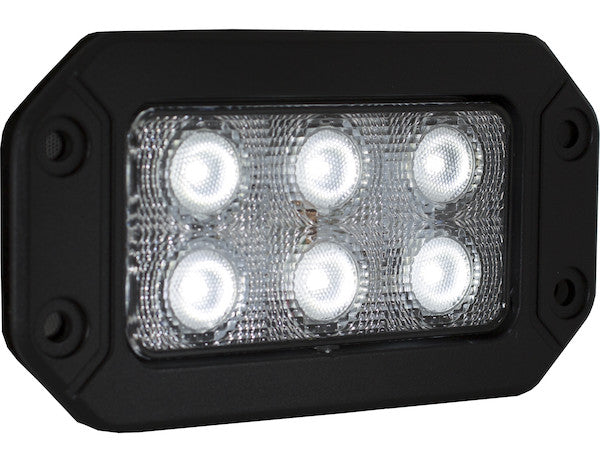 Recessed 6.5" Wide Rectangular LED Flood Light | Buyers Products 1492191