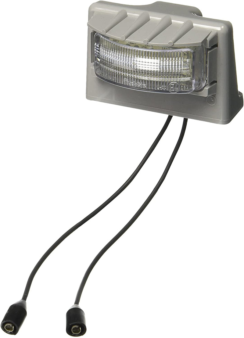 15 Series Clear LED Rectangular License Light, Gray Bracket Mount Kit | Truck-Lite 15040