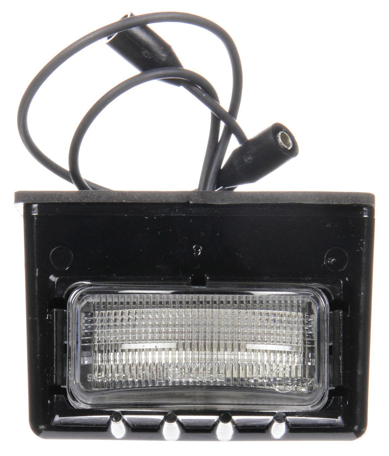 15 Series Rectangular LED License Light, Hardwired with Black Bracket Mount | Truck-Lite 15041