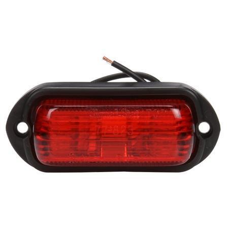 Signal-Stat Red Incandescent 1"x2" Rectangular Marker Clearance Light, Hardwired & 2 Screw Mount | Truck-Lite 1506