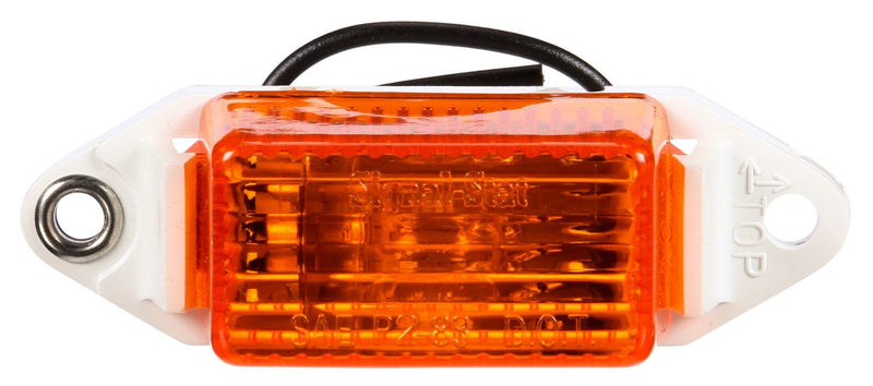 Signal-Stat Yellow Incandescent 1"x2" Rectangular Marker Clearance Light, Hardwired | Truck-Lite 1507A