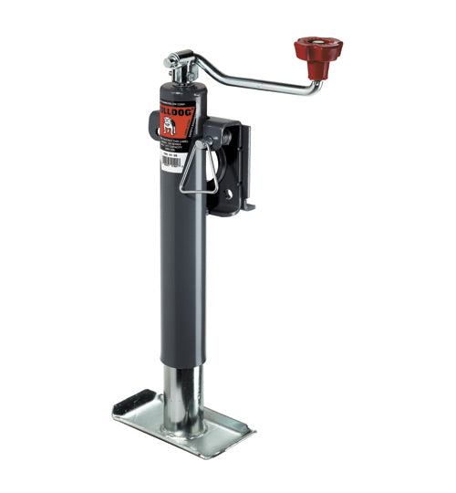 Bulldog Topwind Snap-Ring Swivel Jack 10" lift - 2,000lb Capacity | 151401 Redneck Trailer