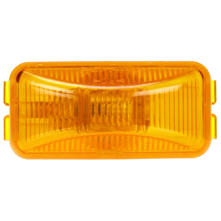 15 Series 1"X2" Yellow Rectangular Incandescent Marker Clearance Light Kit, PL-10 Connection & Bracket Mount | Truck-Lite 15200Y