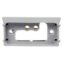 15 Series 1"x2" Rectangular Gray Bracket Mount, .156 Bullet Hot Wire & 2 Screw Bracket Mount | Truck-Lite 15406
