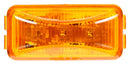 Signal-Stat Yellow LED 1"x2" Rectangular Marker Clearance Light, PL-10 & Grommet Mount | Truck-Lite 1560A