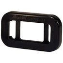 15 Series 1.5"x3" Rectangular Black PVC Grommet Mount, Open End | Truck-Lite 15702