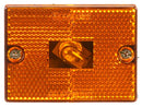 Signal-Stat Yellow Incandescent 2"x3" Rectangular Marker Clearance Light, Hardwired & 1 Stud Mount | Truck-Lite 1570A