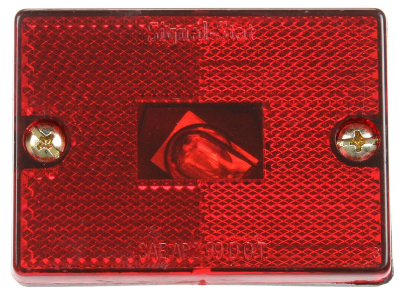 Signal-Stat Red Incandescent 2"x3" Marker Clearance Light, 1 Stud Mount | Truck-Lite 1570