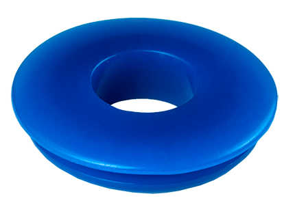 Blue Polyurethane Gladhand 1-1/2" Wide Sealing Lip (Pack of 10) | Tectran 101119B