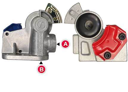 Emergency Shut Off Gladhand with 38Â° Angle Mount | 9216 Tectran