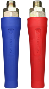 Red and Blue Air Brake Gladhand Grip Set | Tectran 1011FG