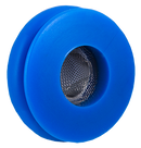 Blue Polyurethane Gladhand 1-1/4" Traditional Sealing Lip with Built In Filter (Pack of 5) | Tectran 101117B