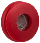 Red Polyurethane Gladhand 1-1/4" Traditional Sealing Lip with Built in Filter (Pack of 5) | Tectran 101117R