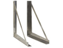 18" X 18" Welded Aluminum Truck Tool Box Brackets | Buyers Products 1701030