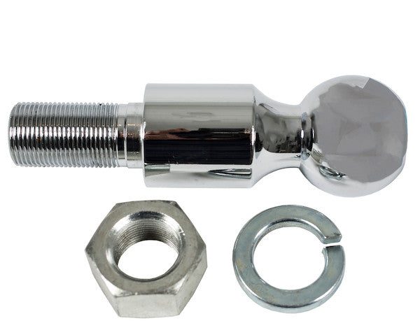 2-5/16" Chrome Hitch Balls With 1-1/4" Shank + 2" Riser - 5000 lb M.G.T.W. | Buyers Products 1802175