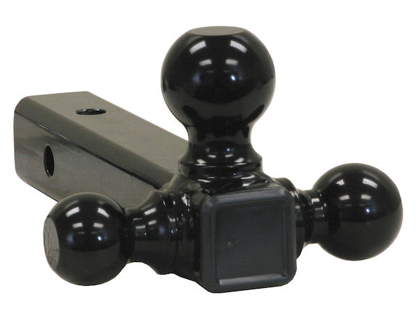 Tri-Ball Hitch-Tubular Shank With Black Towing Balls | Buyers Products 1802202