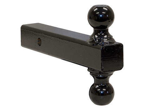 Double-Ball Hitch Solid Shank With Black Balls (2 In., 2-5/16 In.) | Buyers Products 1802215