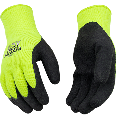 High-visibility Green Acrylic Thermal Knit Work Gloves | 1875 Kinco