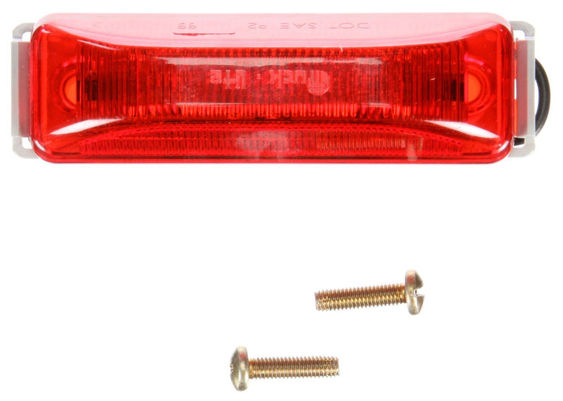 19 Series Red LED 1"x4" Marker Clearance Light Kit, Hardwired & Bracket Mount Kit | Truck-Lite 19006R