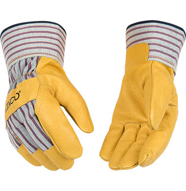 Premium Grain Pigskin Palm Work Gloves with Safety Cuff | 1917 Kinco