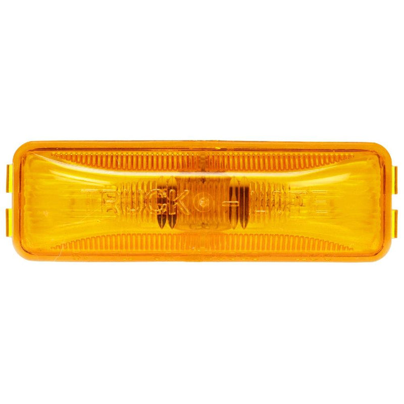 19 Series Incandescent Yellow 1" X 4" Rectangular Marker Clearance Light, 19 Series Male Pin for Bracket Mount | Truck-Lite 19200Y3