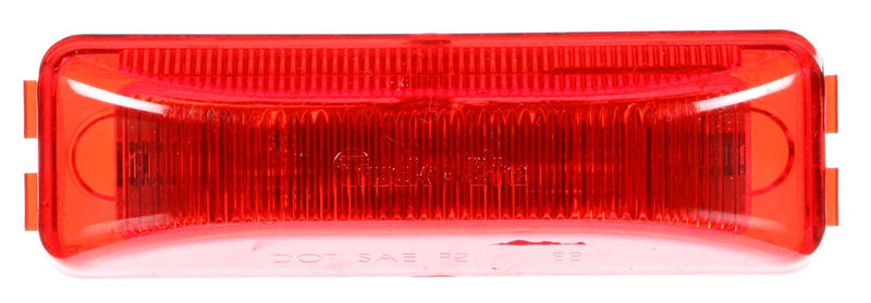 19 Series Red LED 1"x4" Rectangular Marker Clearance Light Kit, 19 Series Male Pin & Bracket Mount | Truck-Lite 19250R3