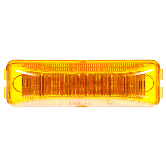 19 Series Yellow LED 1"x4" Rectangular Marker Clearance Light, 19 Series Male Pin & Bracket Mount | Truck-Lite 19250Y3
