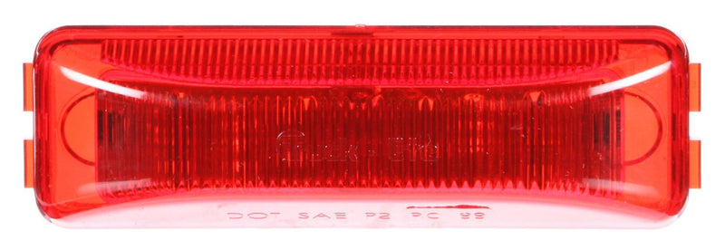 19 Series Red LED 1"x4" Marker Clearance Light, 19 Series Male Pin | Truck-Lite 19275R