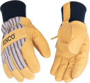 Lined Premium Grain Pigskin Palm Cold Weather Work Gloves with Knit Wrist | 1927KW Kinco