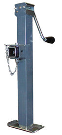 Bulldog Sidewind Square Tube Weld-On Square Pipe-Mount Swivel Jack 15" lift - 5,000lb Capacity | 195362 Redneck Trailer