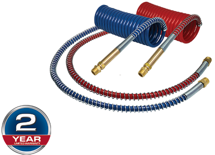 15 ft Industry Grade Red Aircoil with Brass Handles | Tectran 1621540RH