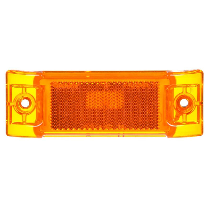 Super 21 Incandescent Yellow 2" x 6" Rectangular Marker Clearance Light, 2 Screw Mount | Truck-Lite 21002Y3