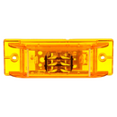 21 Series Yellow 2"x6" Rectangular Marker Clearance Light, Fit 'N Forget M/C & .180 Bullet Terminal/Ring Terminal | Truck-Lite 21075Y