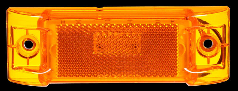 Signal-Stat Yellow LED 2"x6" Rectangular Marker Clearance Light, Hardwired & 2 Screw Mount | Truck-Lite 2150A