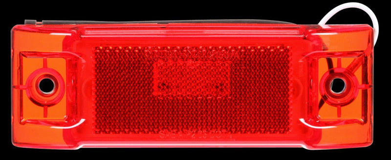 Signal-Stat Red LED 2"x6" Rectangular Marker Clearance Light, Hardwired & 2 Screw Mount | Truck-Lite 2150