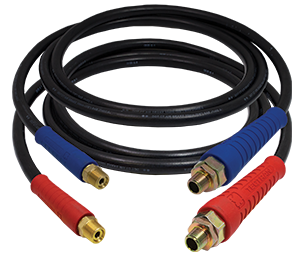 8 FT Air Line Hose Assembly - Red FLEXGrip-HD™ | Tectran 16908R