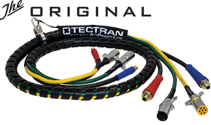 15 FT 4-in-One Auxilliary ABS AirPower Line with FLEXGrip-HD | Tectran 169154