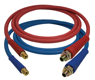 15ft Red & Blue FLEXGrip-HD  Air Line Hose Assembly Set | Tectran 13S15201