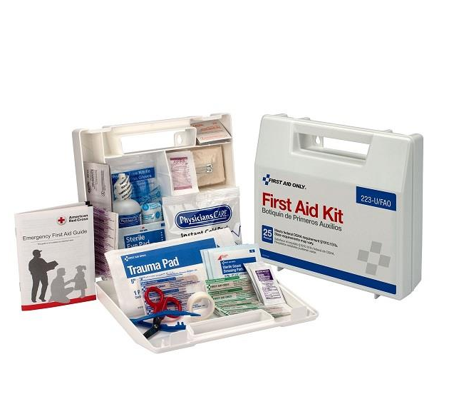 25-Person Bulk First Aid Kit w/ Dividers | 223UFAOAC Logistics Supply